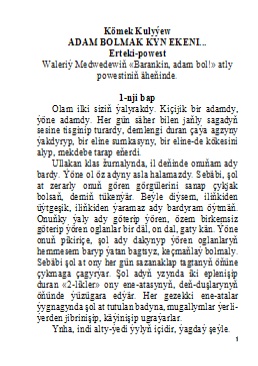 Adam-bolmak-kyn-eken
